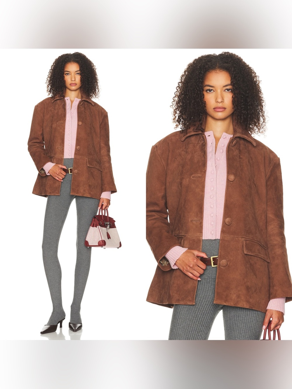 HELSA The Schoolhouse Jacket in Suede